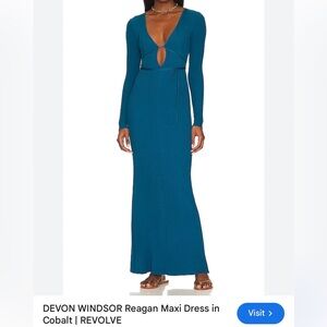 Sexy Devon Windsor Cobalt Maxi Dress